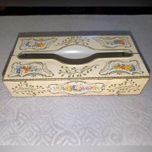 Vintage Baret Ware Tissue Dispenser "Chelsea" Made In England